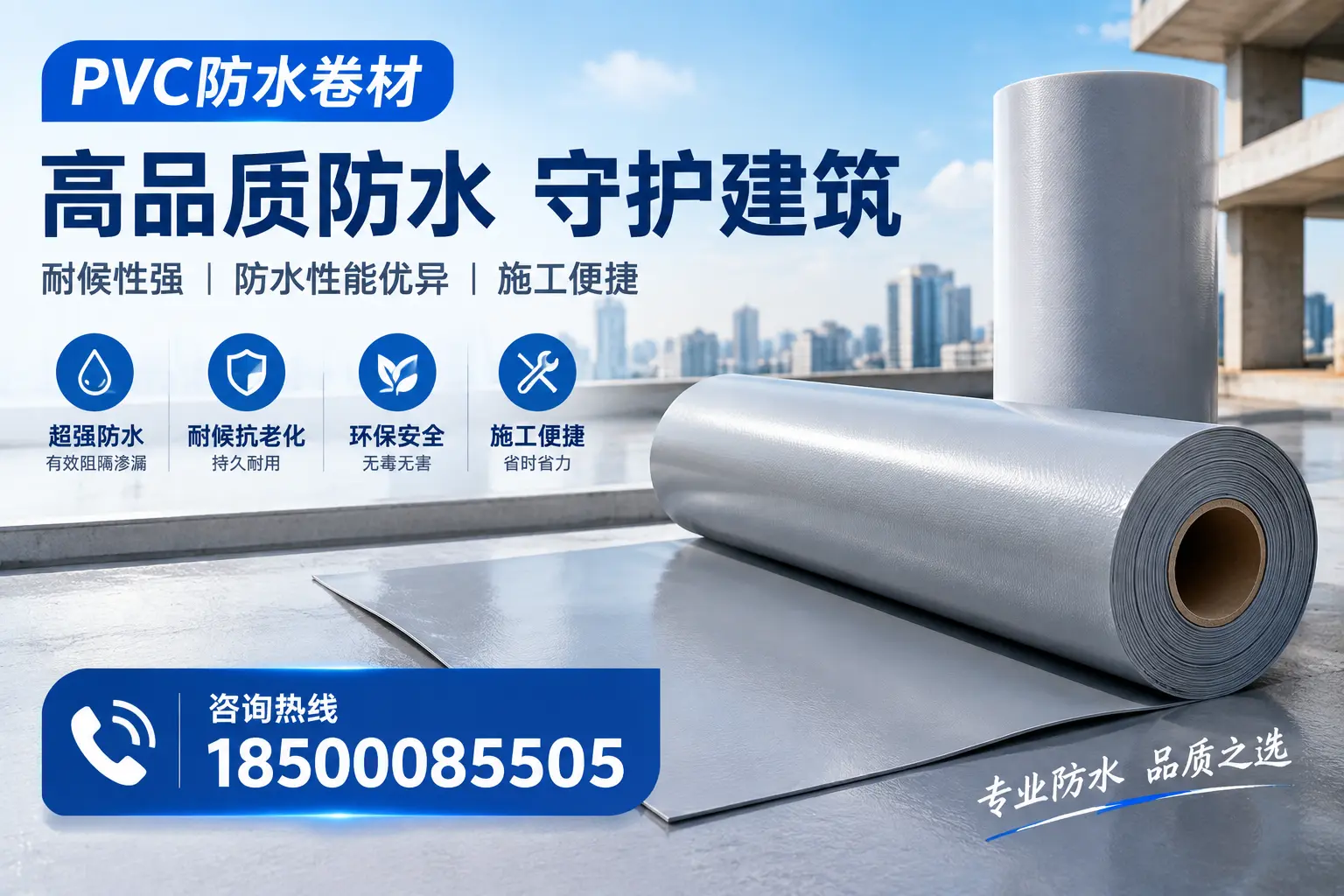 PVC防水卷材的防水效果评测，适合邢台的科学依据